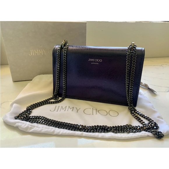 Jimmy choo Finley metalicblue - Picture 4 of 8